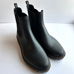 Igor Chelsea Trak Mate Tri Rain Boots Women 41 US 10 Black Matte Ankle WP Spain